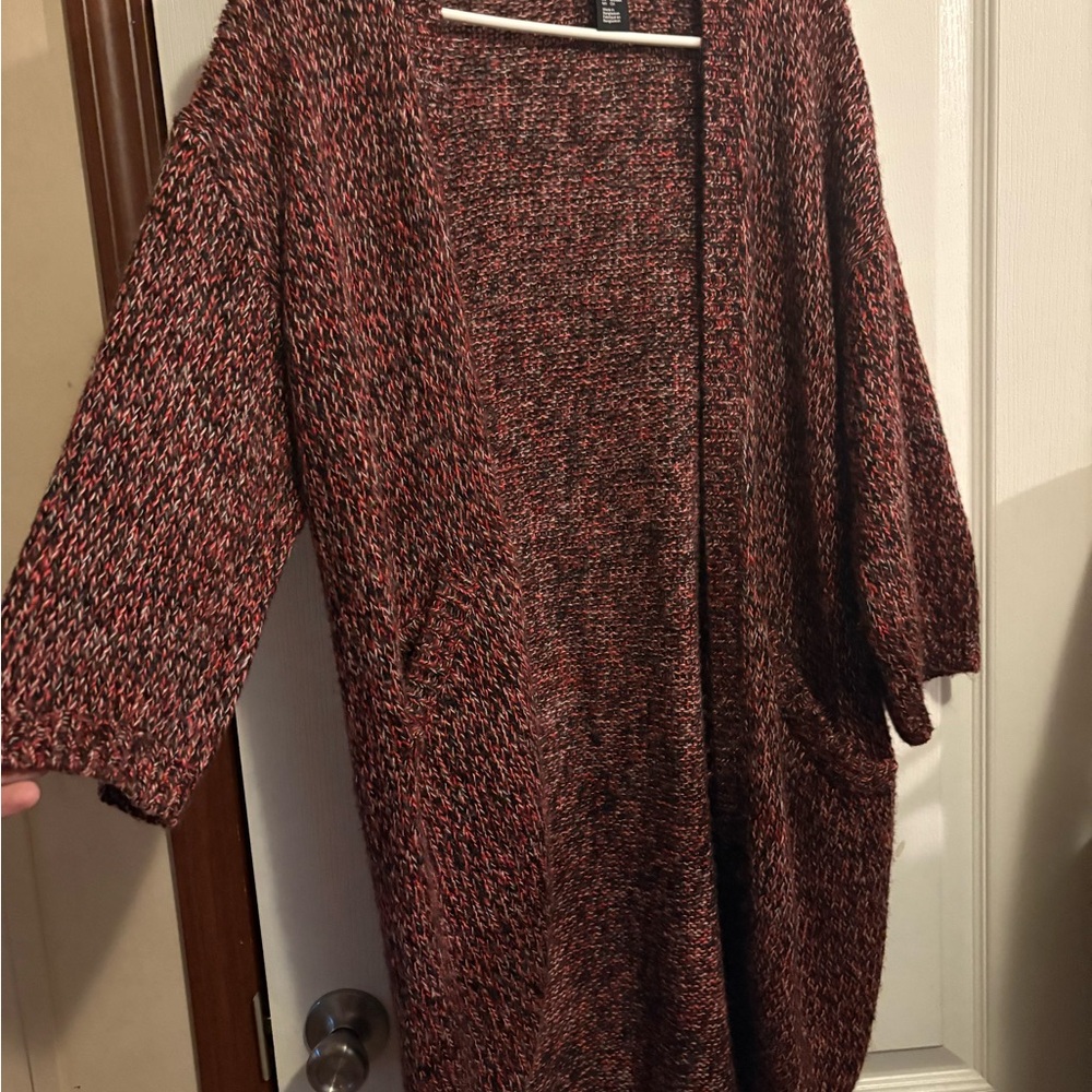 H&M Maroon Sweater Cardigan
